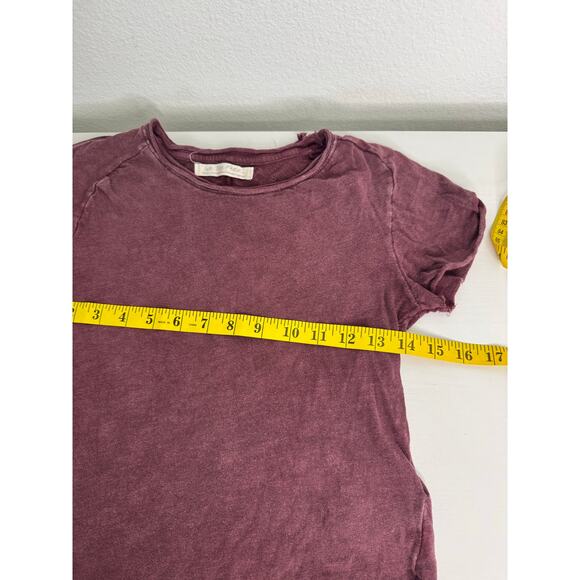 We The Free Womens My Baby Tee Red Maroon Soft Tshirt Size Small - Picture 2 of 6